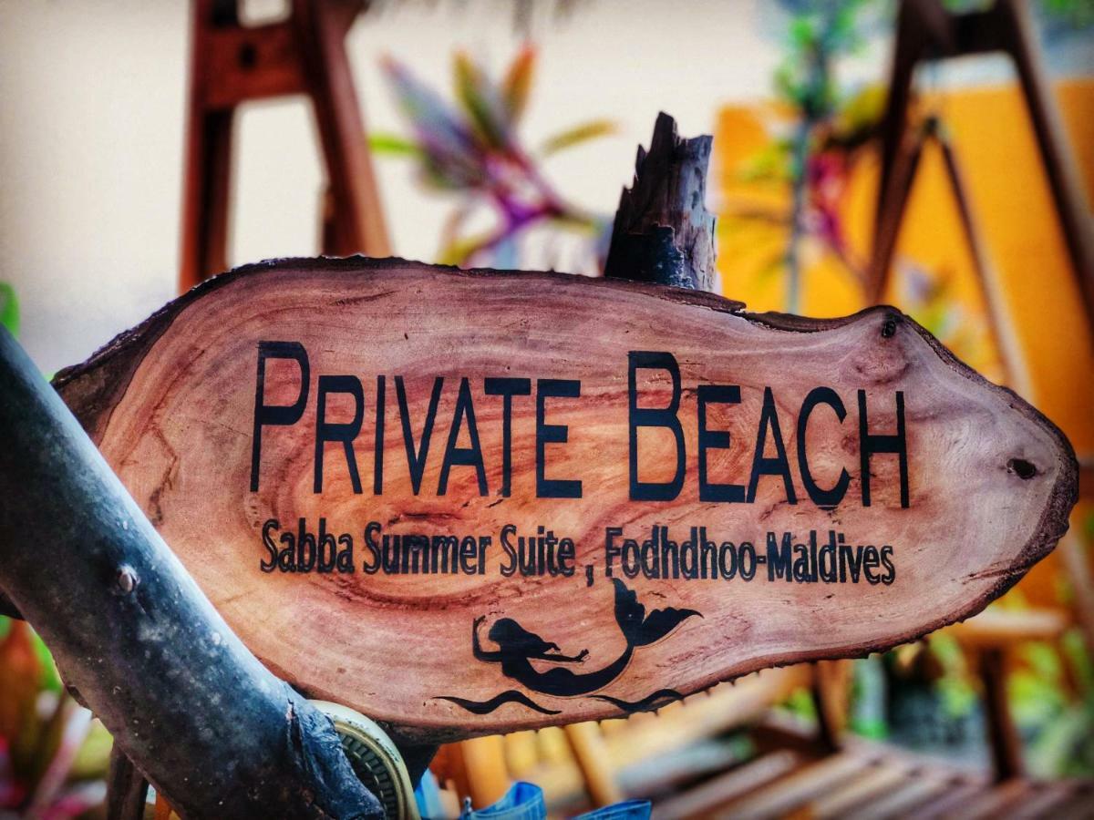 Sabba Summer Suite , Fodhdhoo - Maldives Экстерьер фото